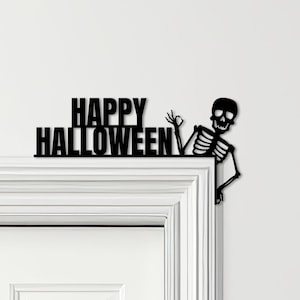 Türtopper Halloween-Dekor-Skelett verschiedene Farben Oberseite der Tür dekoratives Zeichen - Neuheit-Wanddekor, Türrahmen-Kunst, dekorative Türkunst