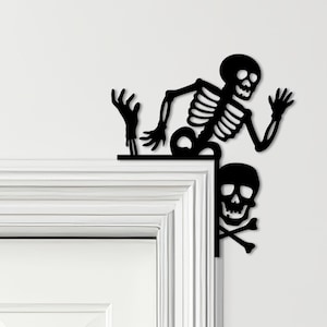 Door Topper Halloween Decor Skeletons Various Colours Decorative Sign - Door Sign, Novelty Wall Decor, Door Frame Art, Decorative Door Art