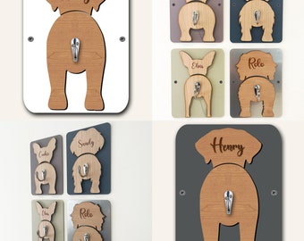 Broholmer Dog Lead Holder Leash Hanger Hook Any Colour Personalised Gift