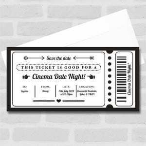 Jedes Event & Anlass Retro personalisierte Surprise Ticket Geschenkgutschein - Coupon, Surprise Reveal, Voucher, Ticket, Card