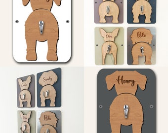 Borador Dog Lead Holder Leash Hanger Hook Any Colour Personalised Gift