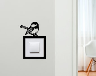 Light Switch Surround Bird Decorative Switch Plate Cover Frame | Choice Of Colours | Decorative Frame