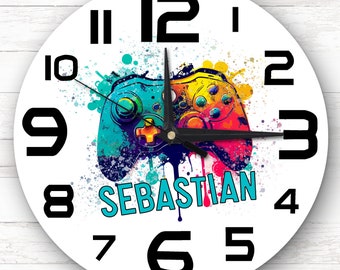 Game Controller Gaming Kundenspezifisches Geschenk Personalisierte Uhr