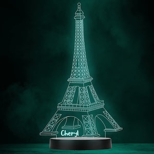 Glowing crystal 2024 eiffel tower lamp