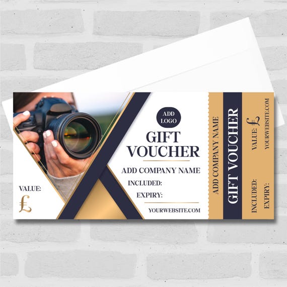 Photography Camera Photo Shoot Gold Blue Any Details Business Gift