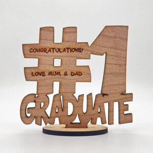 Congratulations Graduation No.1 Graduate Engraved Keepsake Personalised Gift