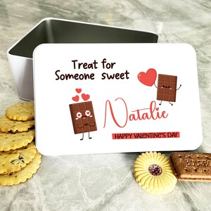 Treat For Someone Sweet Valentine&#39;s Day Gift Personalised Treat Tin