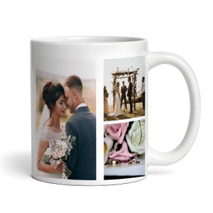 Bloc de texte 3 images N&#39;importe quelle chanson Paroles Musique personnalisée Cadeau Tasse à thé Mug personnalisé - Cadeau personnalisé