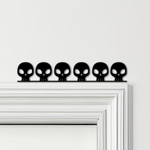 Door Topper Skulls Gothic Halloween Decor Various Colours Decorative Sign - Novelty Wall Decor, Door Frame Art, Decorative Door Art