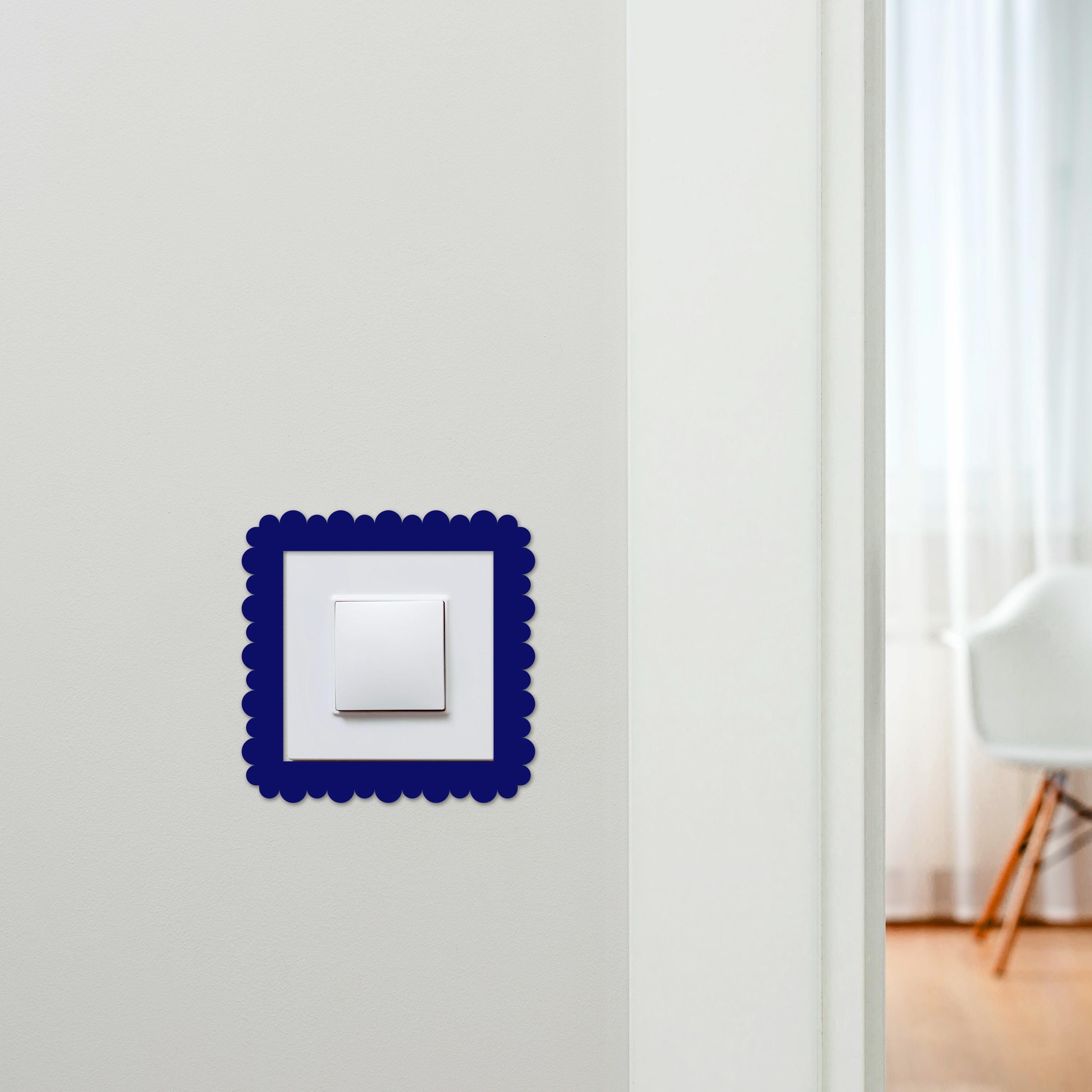 Light Switch Surround Geometric Frame Design 4 Decorative Switch Cover ...