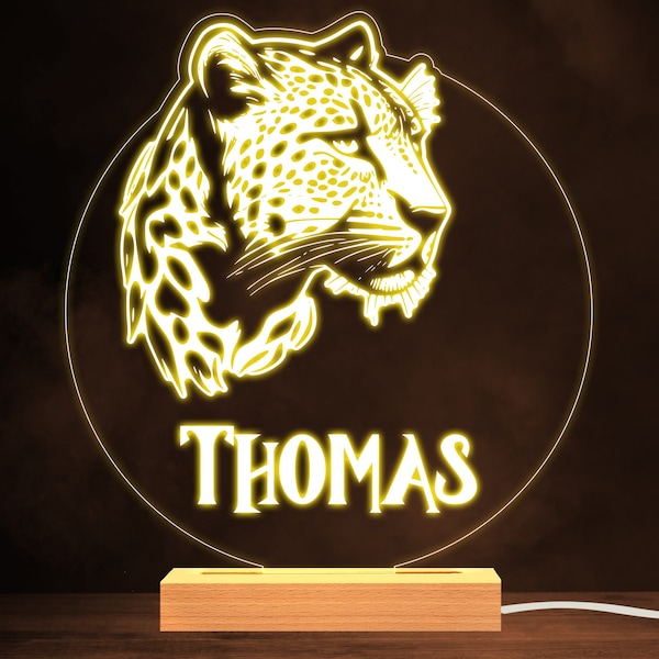 Leopard Lamp - Etsy UK