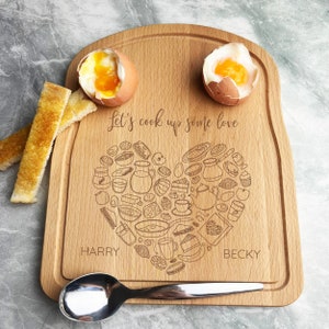Boiled Eggs & Toast Soldiers Cook Up Some Love Valentine&#39;s Day Breakfast Board