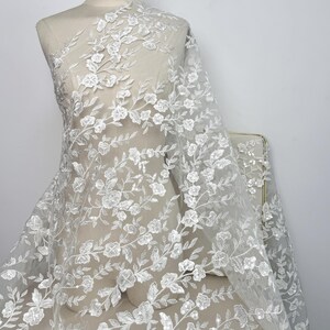 Braut Blume Stickerei Spitzenstoff,Pailletten Spitzenstoff,Hochzeit Spitzenstoff,Kleid Stoff,Tüll Spitze Stoff,Abendkleid Spitze Stoff,