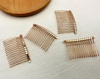 1 Pcs Gold Hair Comb,15 Teeth Hair Comb,58x36 mm Comb,Hair Accessories,Metal Hair Combs,Bridal Hair Comb,Wedding Comb,Hair Comb Blank