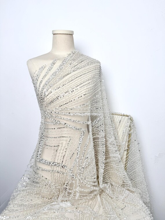 Pearl Bridal Beaded Tulle Fabric,Heavy Bead Lace Fabric,Sequin Lace Fabric,Mesh Lace Fabric,Wedding Fabric,By The Yard,Prom Dress Fabric, Pearl Bridal Beaded Tulle Fabric,Heavy Bead Lace Fabric,Sequin Lace Fabric,Mesh Lace Fabric,Wedding Fabric,By The Yard,Prom Dress Fabric,