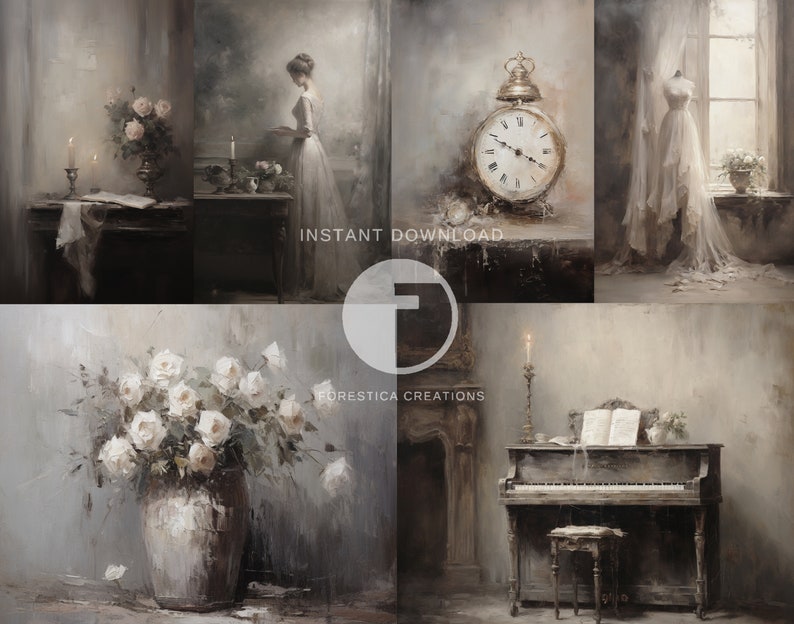 Bring the essence of light academia into your home with this captivating gallery wall set, designed to inspire and captivate.