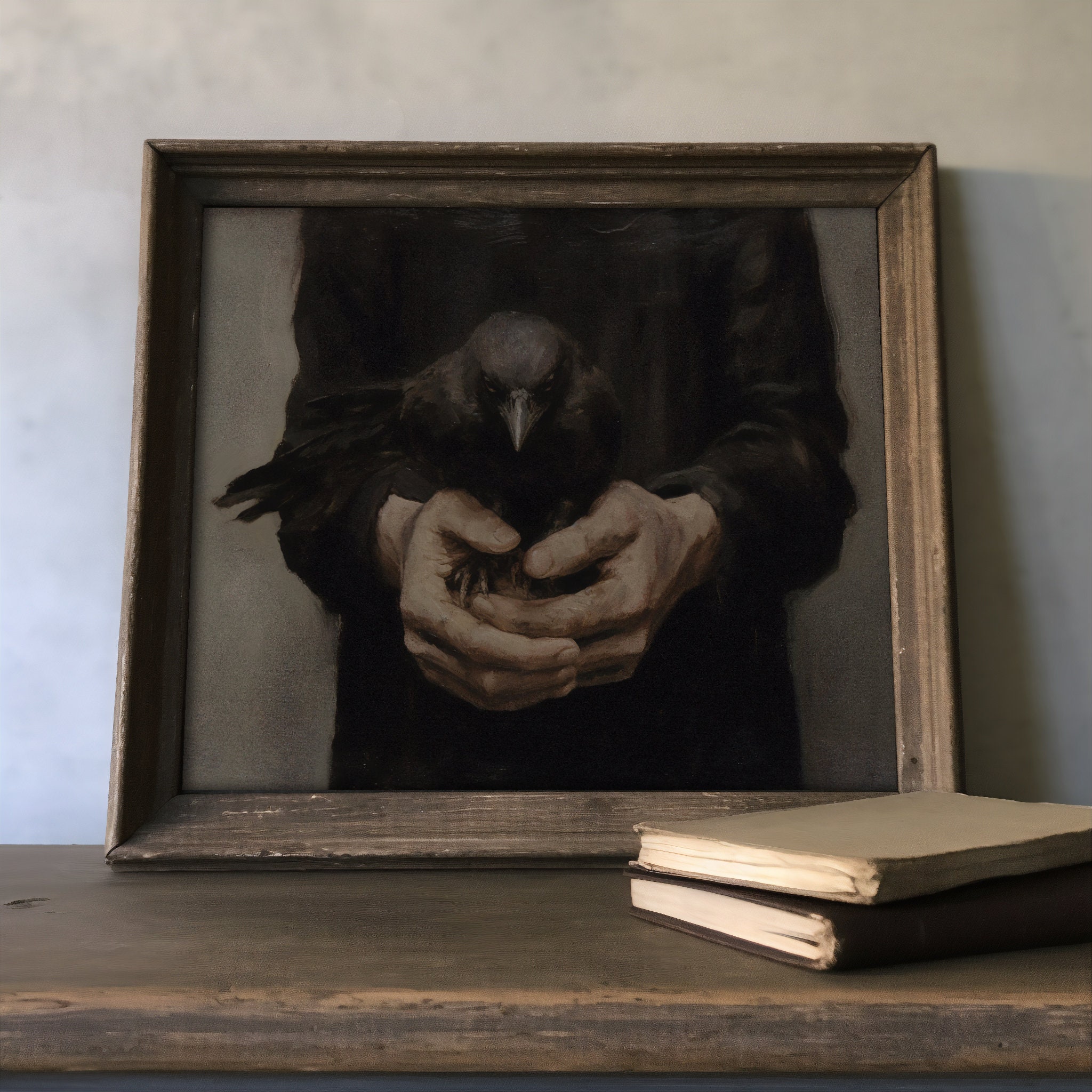 Set of 9 Dark Academia Prints | Gallery Wall Set, Moody Oil Painting ...