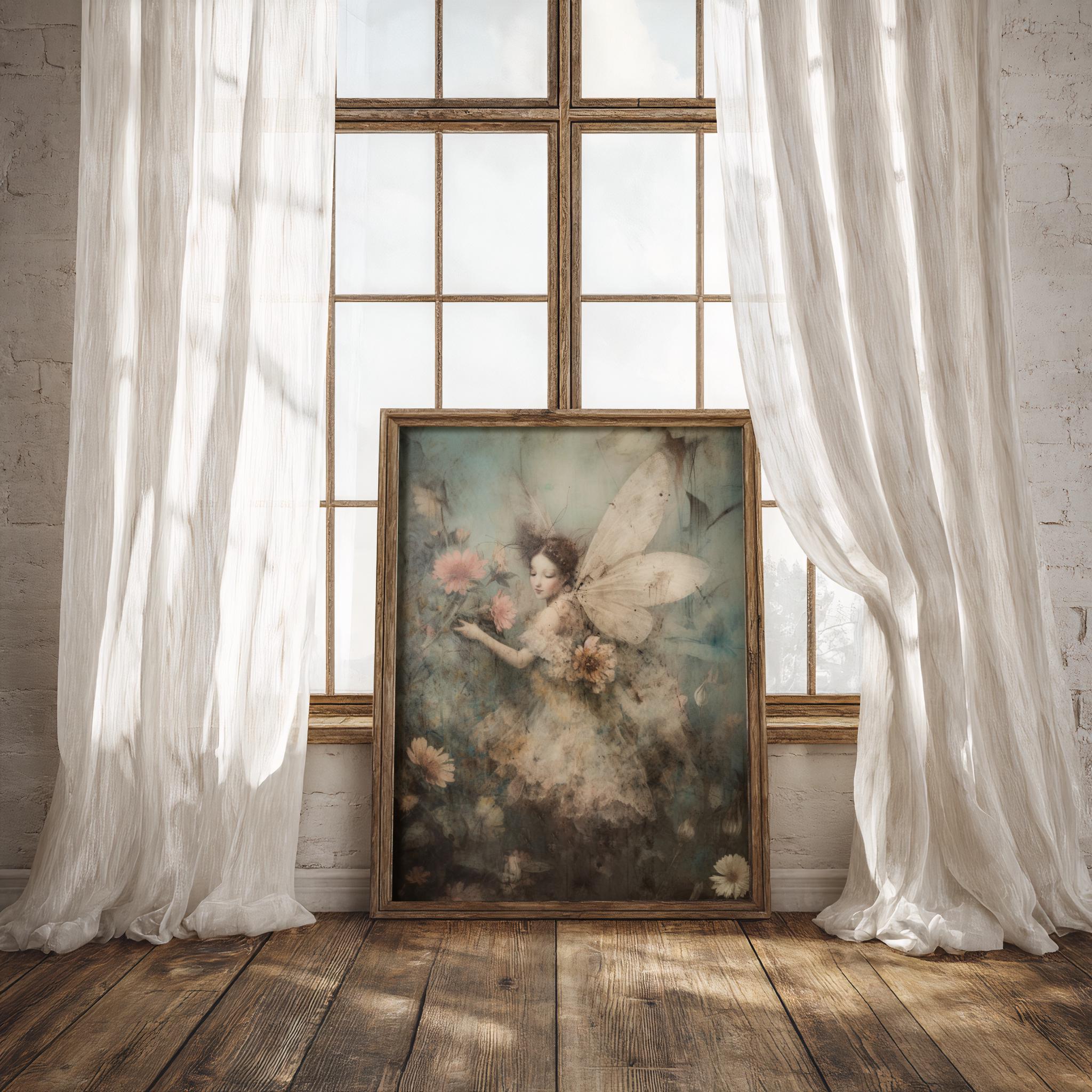 Set of 3 Flower Fairies Prints | Cottagecore Decor, Vintage Fairy