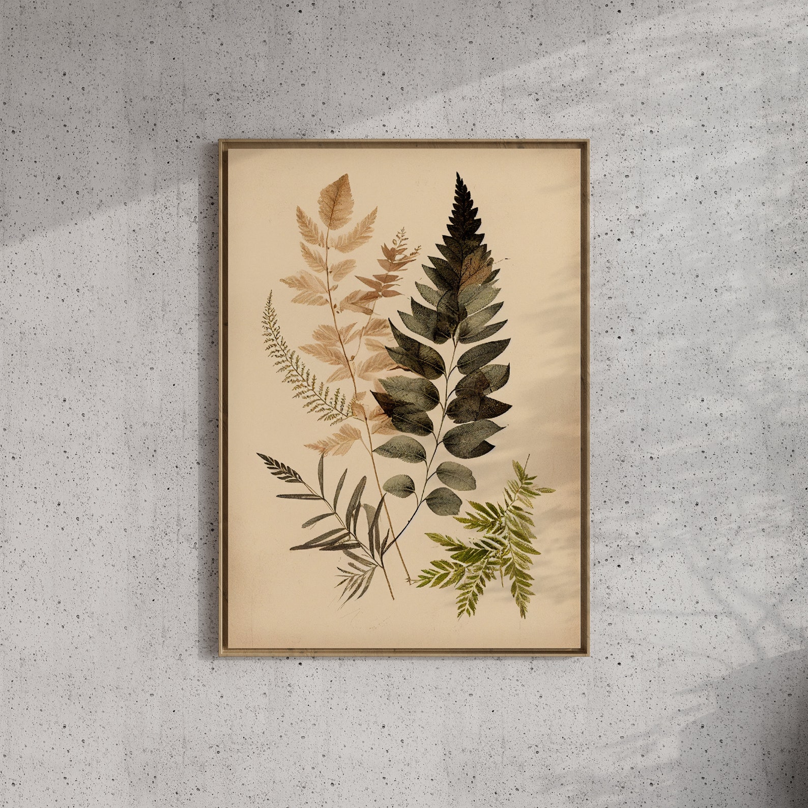 Leaves Boho Cottagecore Prints Botanical Room Decor Moody - Etsy