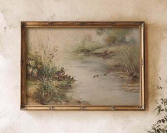 Ducks Printable Wall Art | Cottagecore Prints, Spring Nursery Decor (Digital Download)