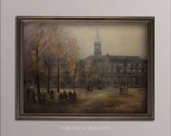 Moody Academy | Prints Dark Academia, humeurige kunst aan de muur, decor gotisch interieur, print Dark Noir, vintage schilderij esthetiek, eclectische kunstafdrukken