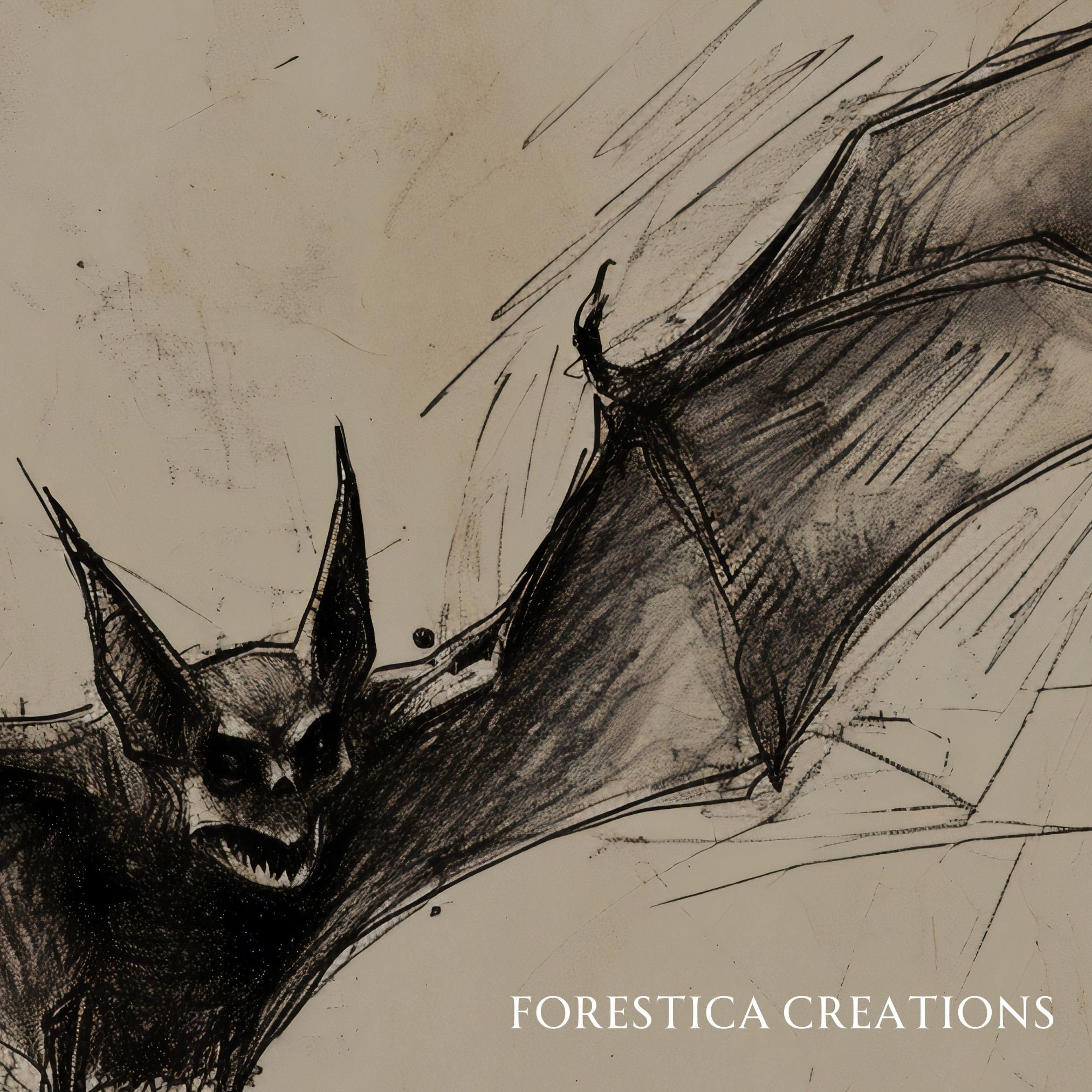 Bat | Dark Academia Prints, Gothic Home Decor, Witchy Wall Art, Dark Moody  Decor, Vintage Goth Aesthetic, Halloween Prints, Rustic Farmhouse - Etsy