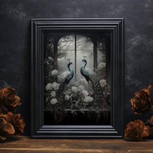 Victorian Ambiance: Let this dark and moody artwork transport you to the opulent world of gothic home decor and goth victorian art.