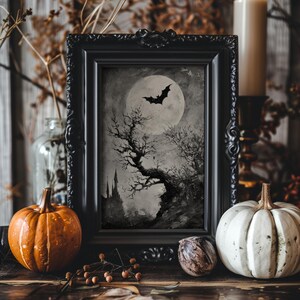 Enhance your witchy home decor with this spooky decor art print.