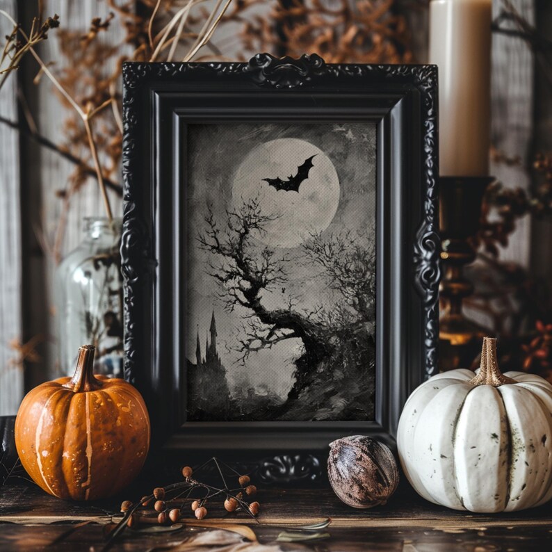 Enhance your witchy home decor with this spooky decor art print.