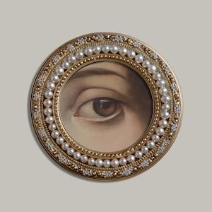 Collection of moody Victorian art prints showcasing detailed eyes, perfect for antique and gothic decor enthusiasts.