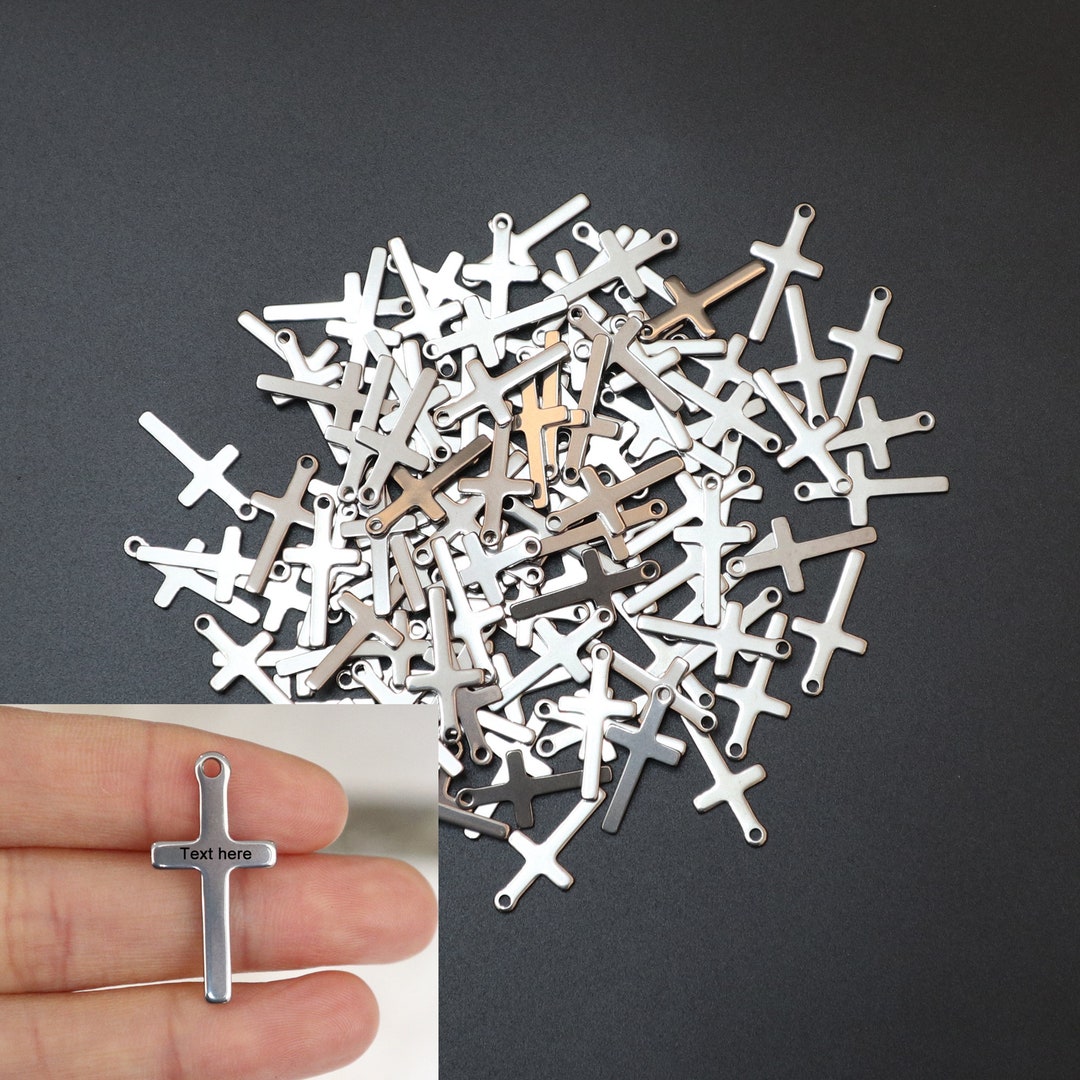 Laser Customized Wholesale Stainless Mini Cross,lot Bulk 10,20,50 Pcs ...