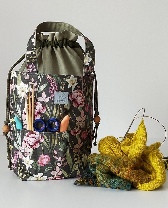 Knitting Projects Bag Crochet Project Bag Bag for Knitting Travel