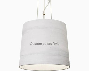 Customizable Canvas Painted Unique Emotional Handmade Pendant Lamp | Contemporary Cozy Lighting | Sustainable Design | The Sisters M