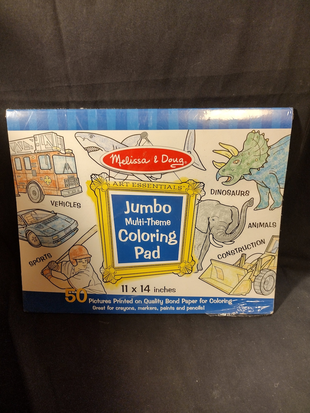 Melissa Doug Jumbo Coloring Pad Etsy Melissa Doug Jumbo Coloring Pad Etsy
