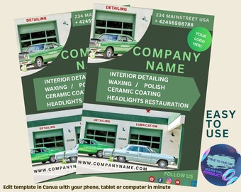 Car Wash Flyer Car Detailing Flyer Editable Template Social Media Auto Parts Flyer Car Services Template Automotive Flyer Car Detailing Post