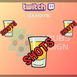 1 Twitch Emote, Shots Alcohol Emote, Community Emote, Liquor Emote, Alcohol, For Streamers - Instant Download/Ready to Use PNG (transparent)