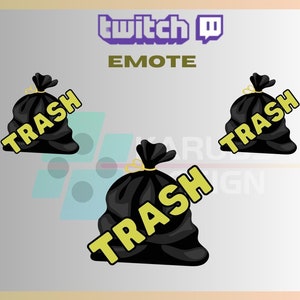 1 Emote Twitch, Emote Trash, Emote Community, Emote Bad, Emote Twitch, Per Streamer - Download immediato / Pronto all&#39;uso PNG (trasparente)