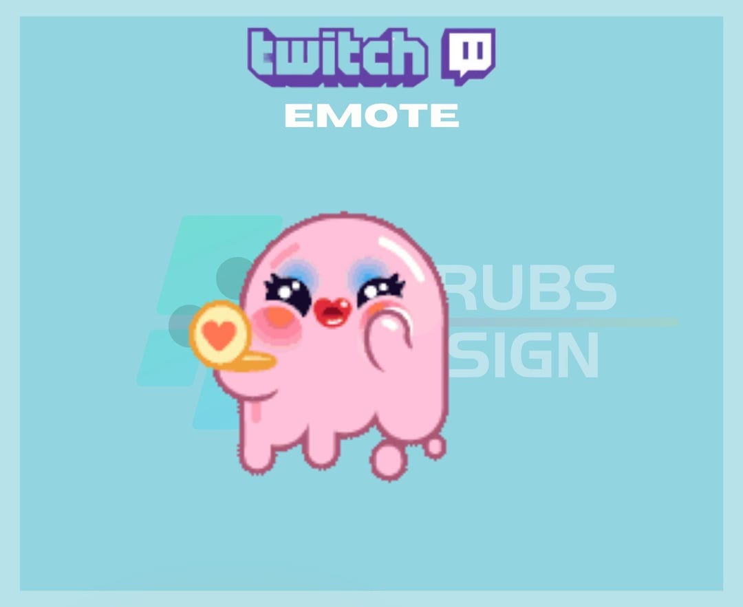 Animated Twitch, Kick Emote, Ghost Emote, Make-up Emote, Cute Emote ...