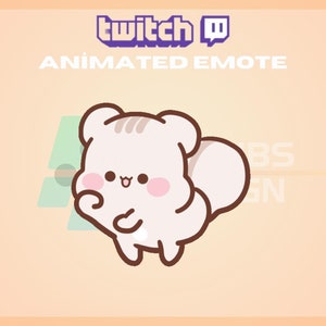 Animated Twitch, Kick Emote, Squirrel Dancing Emote, Cute Emote, Dance Emote, For Streamers - Instant Download / Ready to Use (transparent)