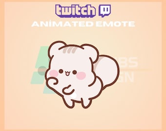 Animated Twitch Emote, Squirrel Dancing Emote, Cute Emote, Dance Emote, For Streamers - Instant Download / Ready to Use (transparent)