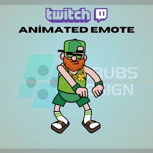 Animated Twitch, Kick Emote, Guy Dancing Emote, Dance Emote, Dancer Boy, Cute, For Streamers - Instant Download / Ready to Use (transparent)