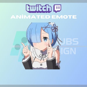 Animated Twitch, Kick Emote, Anime Girl Emote, Anime Dancing Emote, Cute, For Streamers - Instant Download / Ready to Use (transparent)