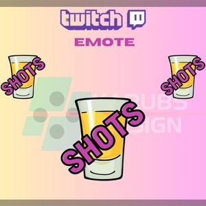 1 Twitch Emote, Pink Shots Emote, Community Emote, Alcohol Emote, Shots Emote, For Streamers-Instant Download/Ready to Use PNG (transparent)
