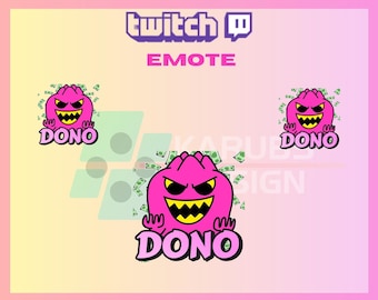 1 Twitch-emote, Evil Donate-emote, Dono-emote, Dono-emote, community-emote, voor streamers: direct downloaden/klaar voor gebruik, png (transparant)