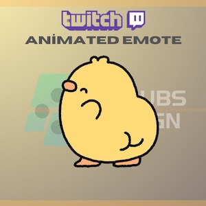 Animated Twitch, Kick Emote, Duck Twerk Emote, Chick Thicc Emote, Booty Emote, For Streamers-Instant Download / Ready to Use (transparent)