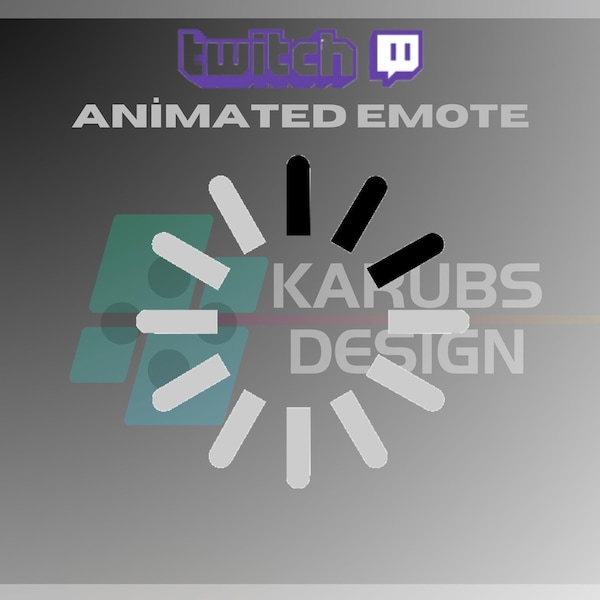 Animiertes Twitch Emote, Kreis Emote, lustiges Emote, Lag Emote, wird geladen, für Streamer - Instant Download / Gebrauchsfertig (transparent)