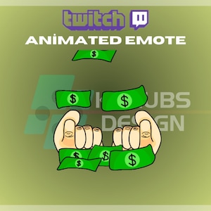 Animated Twitch Emote, Donation Emote, Dono Emote, Donate Emote, Money, For Streamers-Instant Download / Ready to Use (transparent)