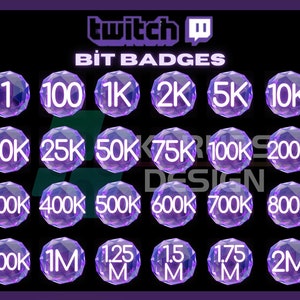 30x Gemstone Twitch Bit Badges, Crystal Gem Bit Badges, Twitch Bits Tier Badges,For Streamers-Instant Download/Ready to Use PNG(transparent)