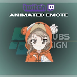 Animated Twitch, Kick Emote, Dancing Anime Girl Emote, Anime Emote, Girl, Cute, For Streamers-Instant Download / Ready to Use (transparent)