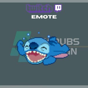 May include: A blue cartoon character with a wide open mouth and a surprised expression. The character has large, round eyes and a small nose. The character is laughing and has bubbles coming out of its mouth.